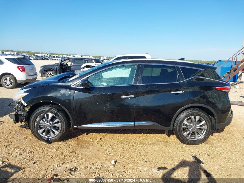 2017 Nissan Murano Sl VIN: 5N1AZ2MG4HN173804 Lot: 39837450