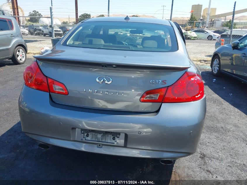 2011 Infiniti G37 Sport VIN: JN1CV6AP5BM504166 Lot: 39837513