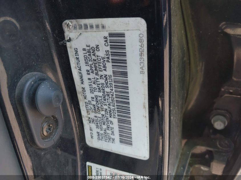 5Y2SL62824Z439126 2004 Pontiac Vibe