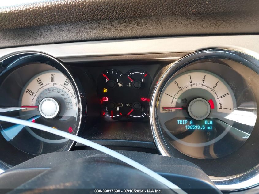 2010 Ford Mustang VIN: 1ZVBP8ANXA5135968 Lot: 39837590