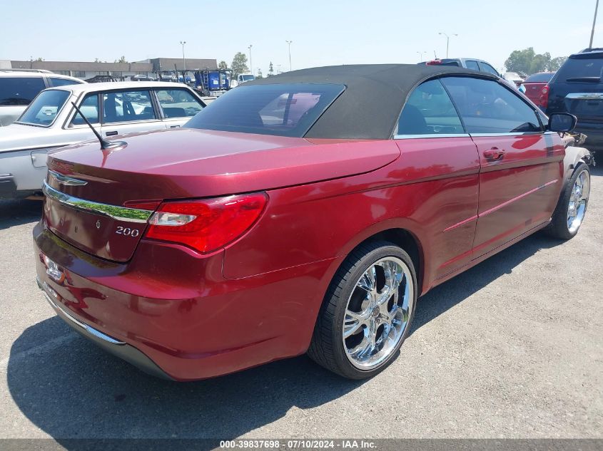 2012 Chrysler 200 Touring VIN: 1C3BCBEG5CN268250 Lot: 39837698