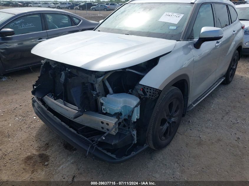 2021 Toyota Highlander Xle VIN: 5TDGZRAH7MS062088 Lot: 39837715