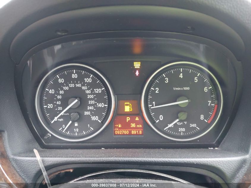 2008 BMW 328I VIN: WBAWL13578PX20491 Lot: 39837808