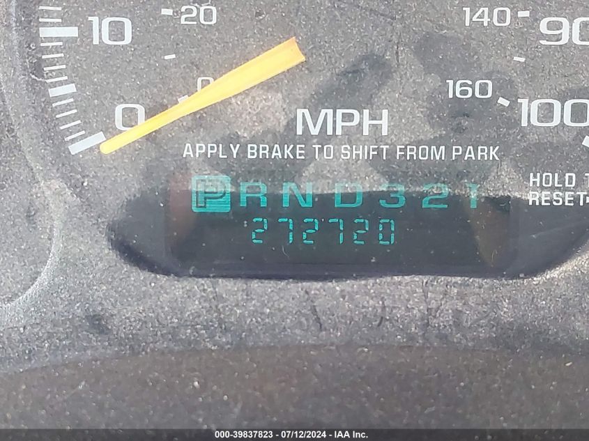 2000 Chevrolet Tahoe K1500 VIN: 1GNEK13T4YJ116343 Lot: 39837823