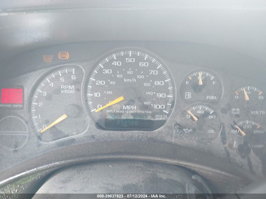 2000 Chevrolet Tahoe K1500 VIN: 1GNEK13T4YJ116343 Lot: 39837823