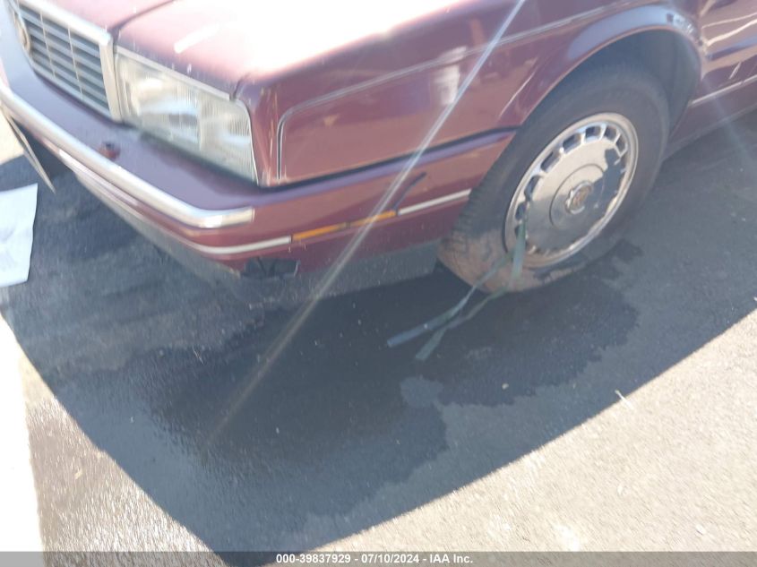 1987 Cadillac Allante VIN: 1G6VR3177HU101178 Lot: 39837929