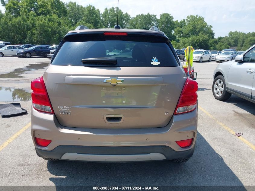 2018 Chevrolet Trax Lt VIN: 3GNCJLSB2JL270000 Lot: 39837934