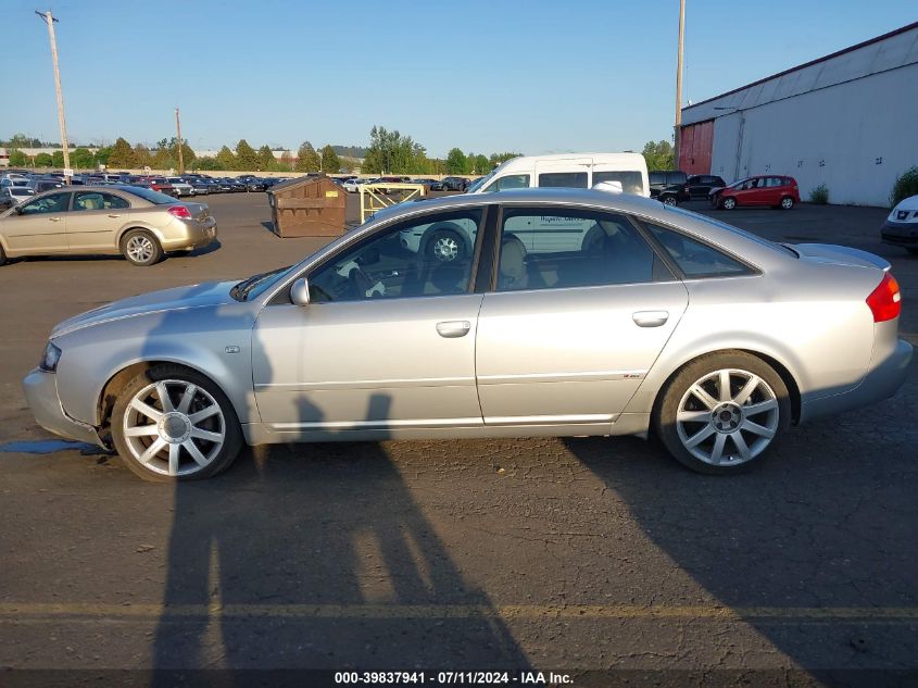 2004 Audi A6 2.7T S-Line VIN: WAUCD64B14N100615 Lot: 39837941