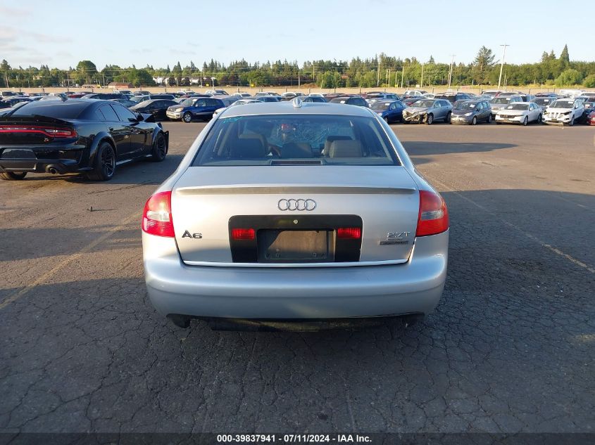 2004 Audi A6 2.7T S-Line VIN: WAUCD64B14N100615 Lot: 39837941