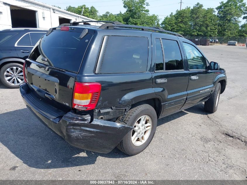 2004 Jeep Grand Cherokee Laredo VIN: 1J4GW48N74C334285 Lot: 39837943
