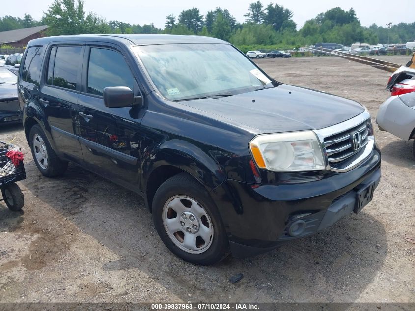 2014 Honda Pilot Lx VIN: 5FNYF4H23EB024428 Lot: 39837963