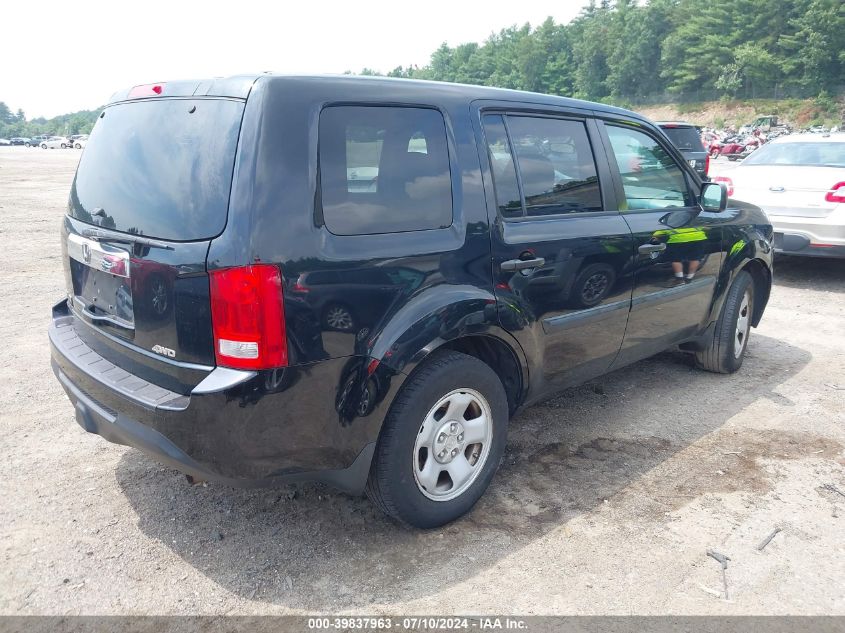 2014 Honda Pilot Lx VIN: 5FNYF4H23EB024428 Lot: 39837963