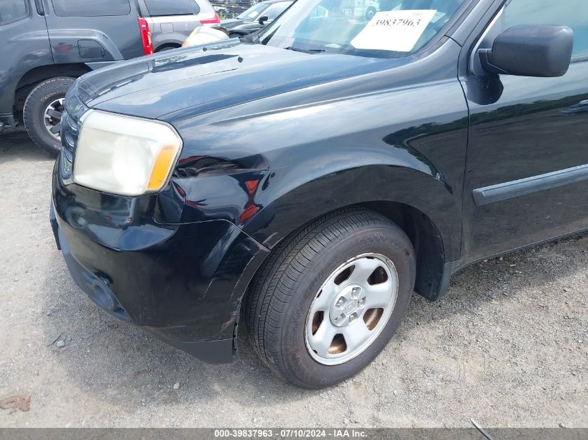 2014 Honda Pilot Lx VIN: 5FNYF4H23EB024428 Lot: 39837963