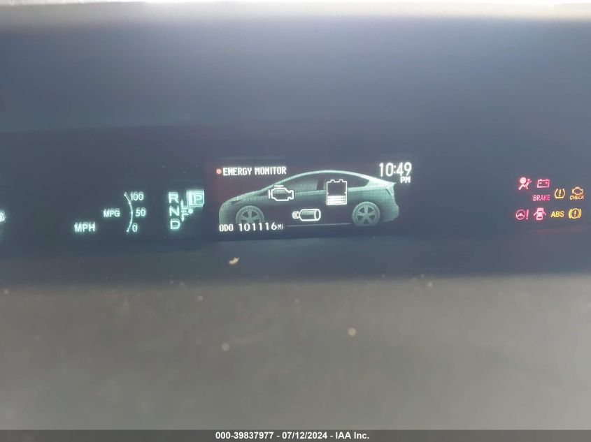 2013 Toyota Prius VIN: JTDKN3DU8D1619793 Lot: 39837977