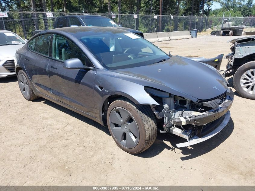 2023 Tesla Model 3 Rear-Wheel Drive VIN: 5YJ3E1EA2PF411398 Lot: 39837995