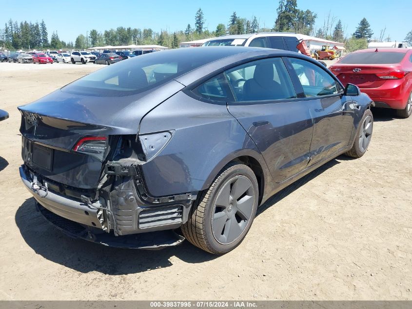 2023 Tesla Model 3 Rear-Wheel Drive VIN: 5YJ3E1EA2PF411398 Lot: 39837995