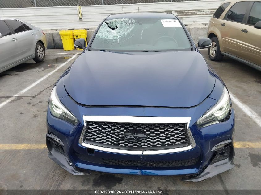 2019 Infiniti Q50 3.0T Red Sport 400 VIN: JN1FV7AP2KM760400 Lot: 39838026