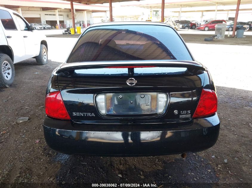 2006 Nissan Sentra 1.8S VIN: 3N1CB51D06L606788 Lot: 39838062