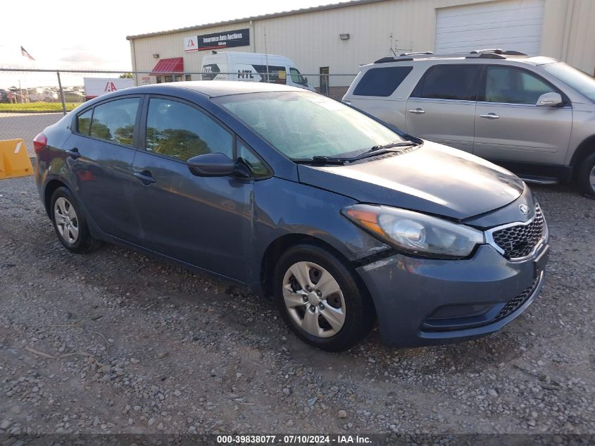 2016 Kia Forte Lx VIN: KNAFK4A63G5543142 Lot: 39838077