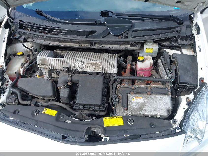 2010 Toyota Prius Iv VIN: JTDKN3DU0A0020680 Lot: 39838080