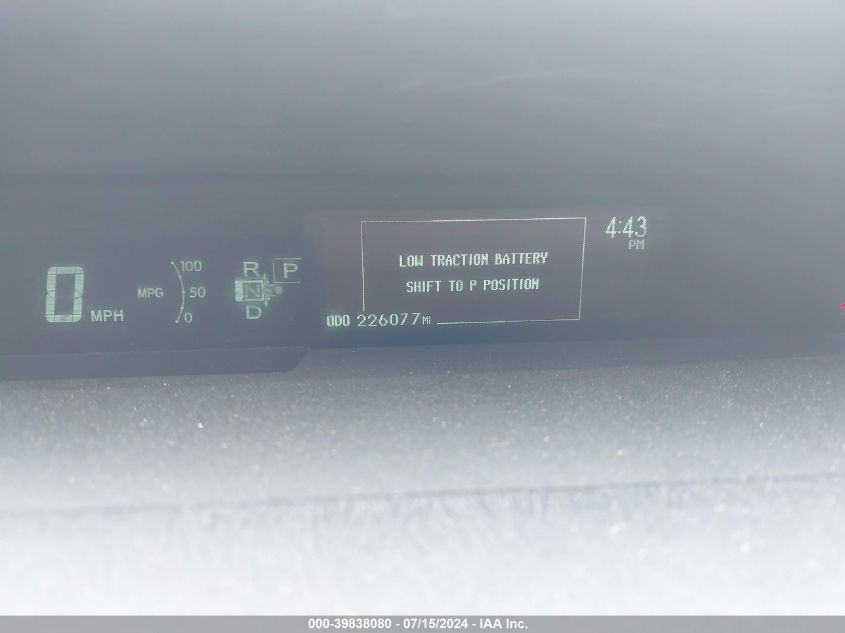 2010 Toyota Prius Iv VIN: JTDKN3DU0A0020680 Lot: 39838080