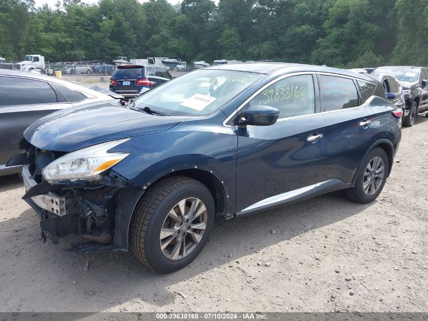 2016 Nissan Murano S VIN: 5N1AZ2MH0GN156246 Lot: 39838168