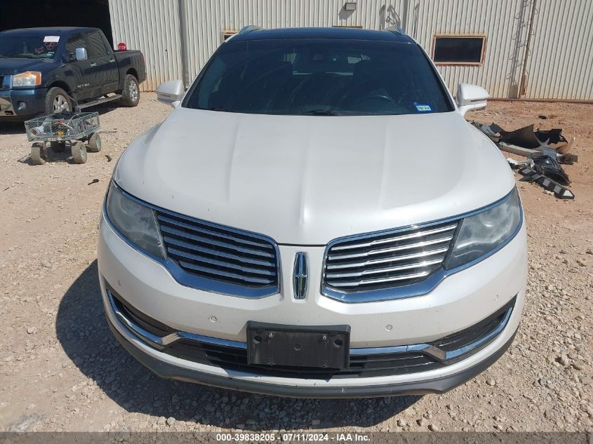 2016 Lincoln Mkx Reserve VIN: 2LMTJ8LR9GBL45815 Lot: 39838205