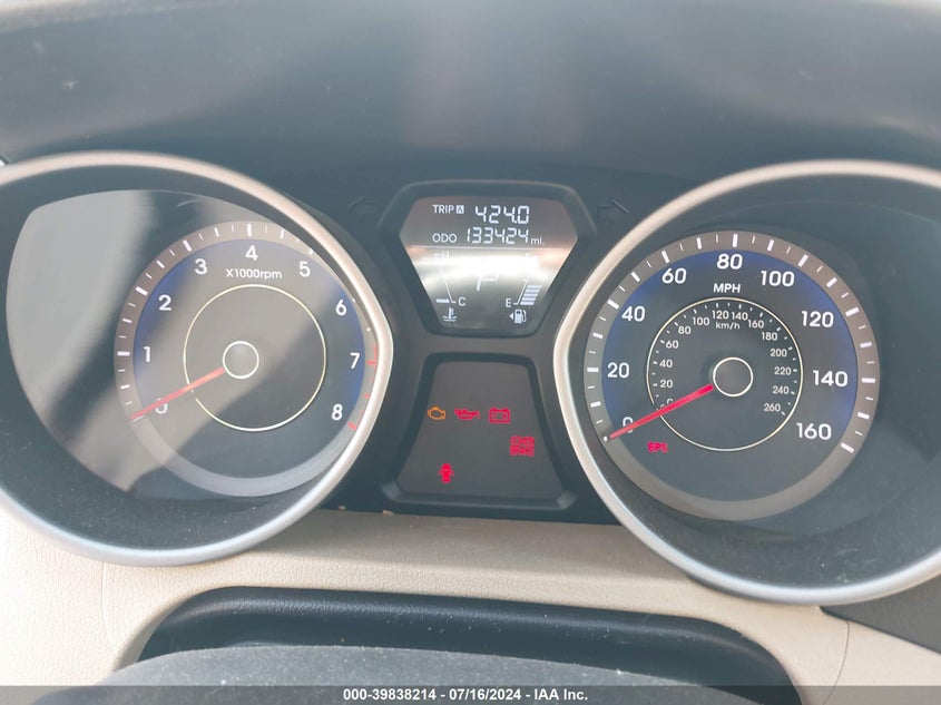 2013 Hyundai Elantra Gls VIN: KMHDH4AEXDU590178 Lot: 39838214