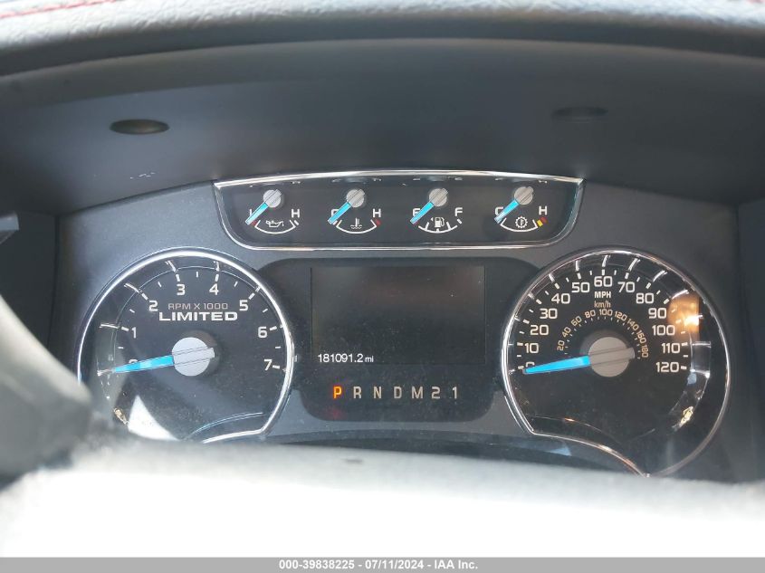 2013 Ford F-150 Limited VIN: 1FTFW1ET8DFD46611 Lot: 39838225