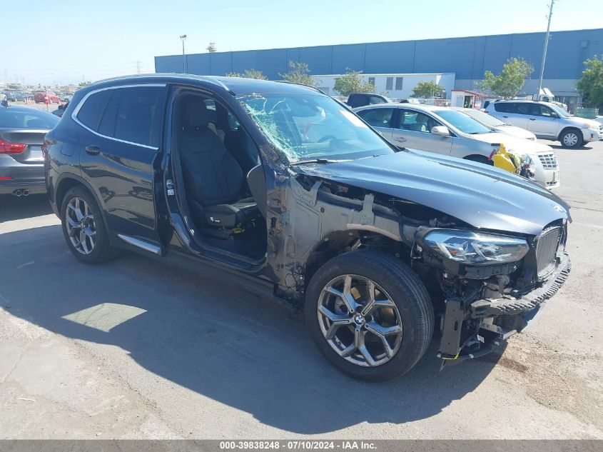 2022 BMW X3 XDRIVE30I - WBX57DP02NN185163