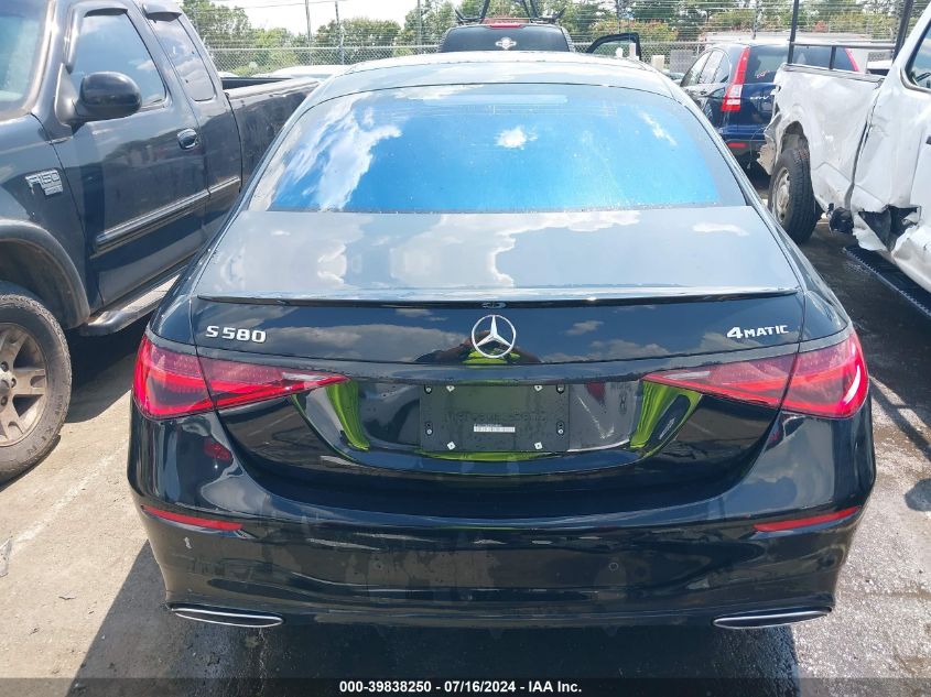 2022 Mercedes-Benz S 580 4Matic VIN: W1K6G7GB4NA068668 Lot: 39838250