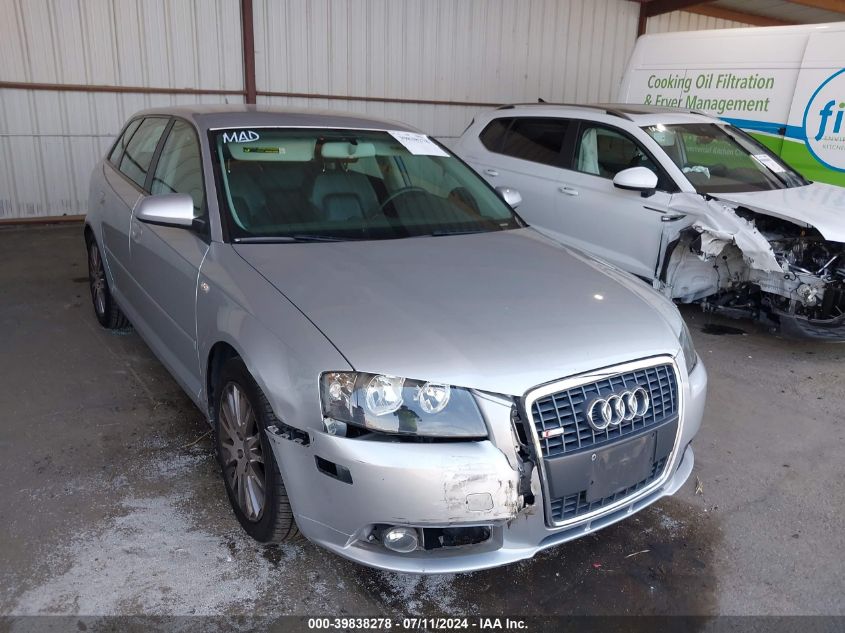 2007 Audi A3 2.0T VIN: WAUHF78P77A156873 Lot: 39838278