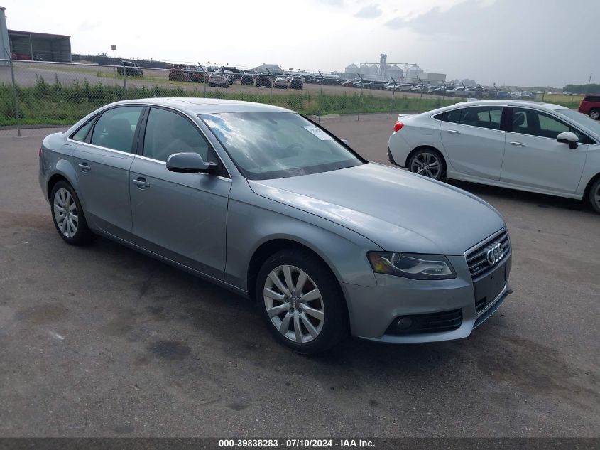 2011 Audi A4 2.0T Premium VIN: WAUFFAFL3BN050247 Lot: 39838283