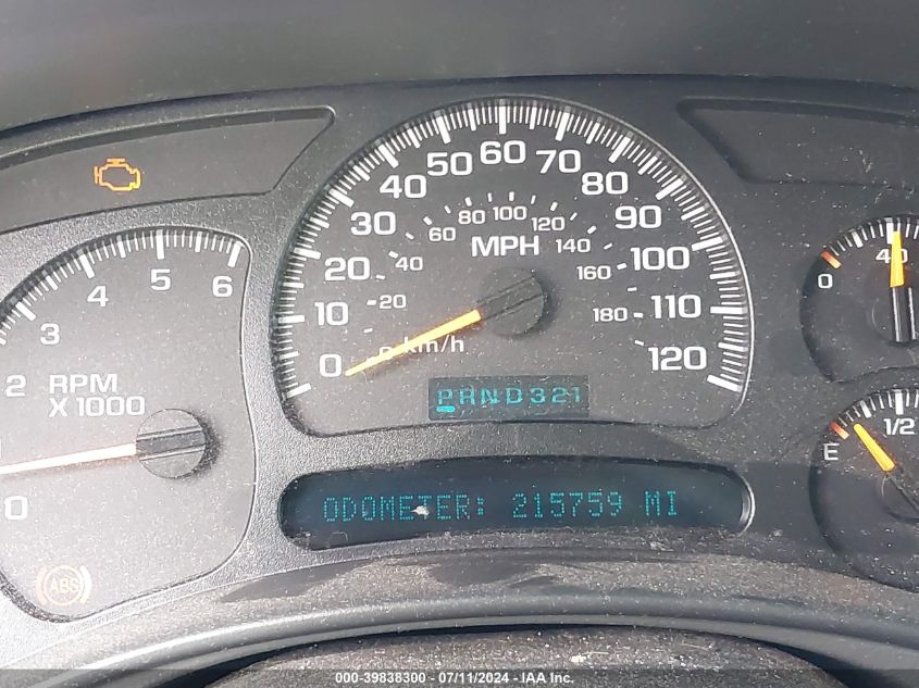 2004 Chevrolet Suburban 1500 Lt VIN: 1GNFK16Z14J229200 Lot: 39838300