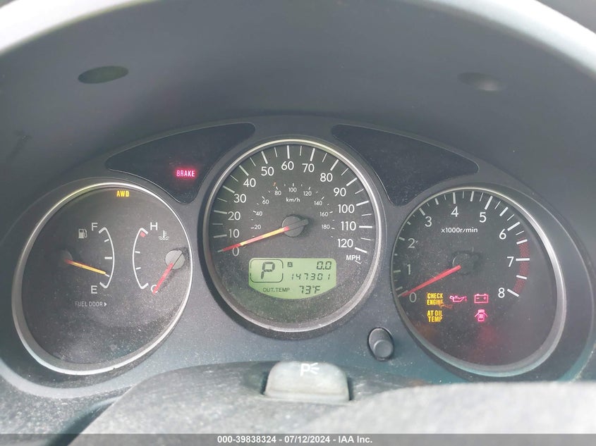 2007 Subaru Forester 2.5X/Sports 2.5X VIN: JF1SG63677H704883 Lot: 39838324