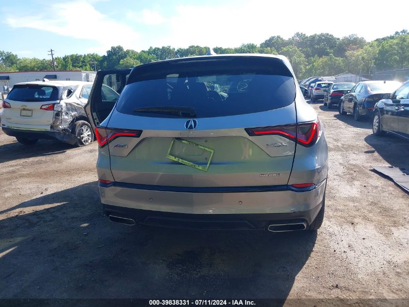 2022 Acura Mdx A-Spec Package VIN: 5J8YE1H02NL038755 Lot: 39838331