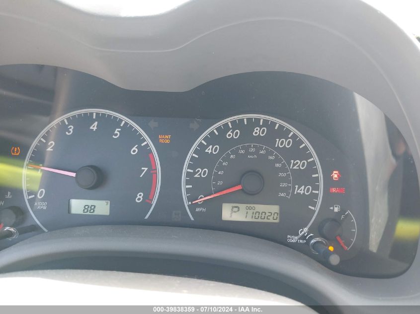 2010 Toyota Corolla Le VIN: JTDBU4EE1A9112117 Lot: 39838359