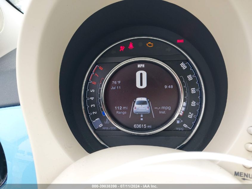 2017 Fiat 500 Pop VIN: 3C3CFFKR0HT594201 Lot: 39838398