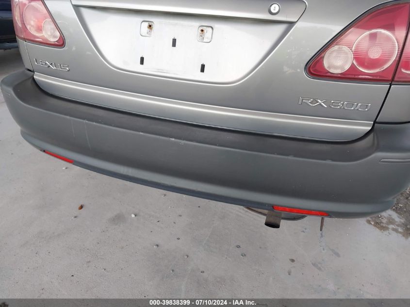 2000 Lexus Rx 300 300 VIN: JT6HF10U1Y0157291 Lot: 39838399