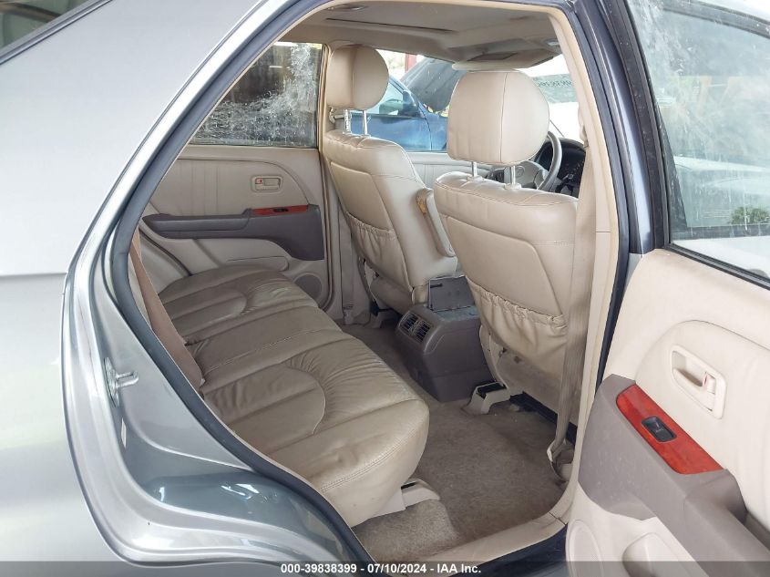 2000 Lexus Rx 300 300 VIN: JT6HF10U1Y0157291 Lot: 39838399