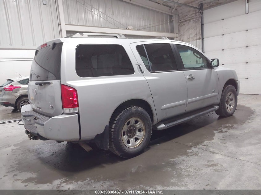 2005 Nissan Armada Se Off-Road VIN: 5N1AA08B55N720603 Lot: 39838467