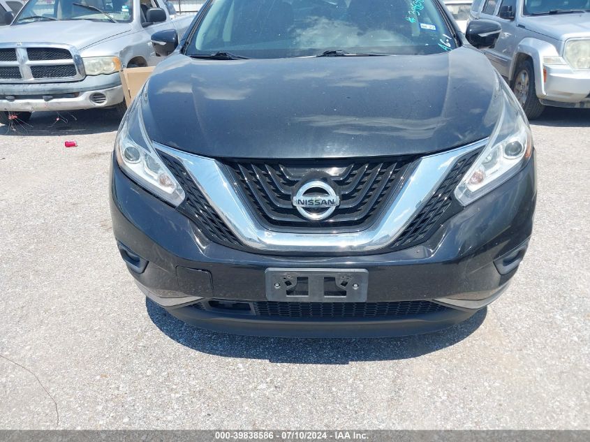 2015 Nissan Murano Sl VIN: 5N1AZ2MG1FN211454 Lot: 39838586