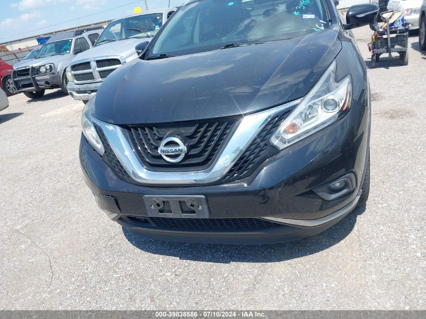 2015 Nissan Murano Sl VIN: 5N1AZ2MG1FN211454 Lot: 39838586