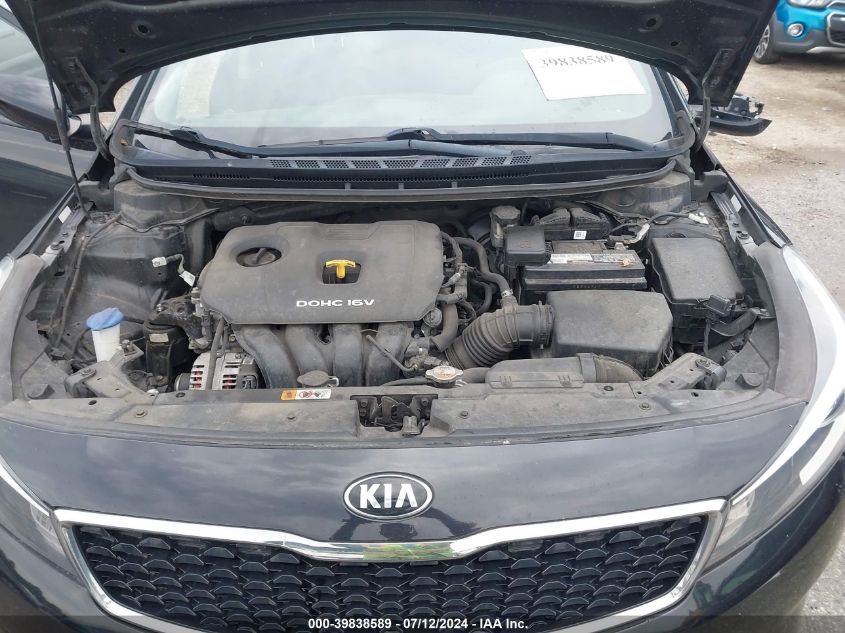 2018 Kia Forte Lx VIN: 3KPFK4A77JE192243 Lot: 39838589