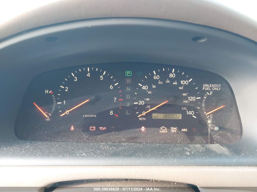 1998 Lexus Es 300 VIN: JT8BF28GXW5041301 Lot: 39838628