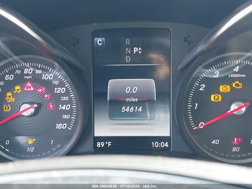 2017 Mercedes-Benz C 300 300 VIN: 55SWF4JB8HU231076 Lot: 39838638