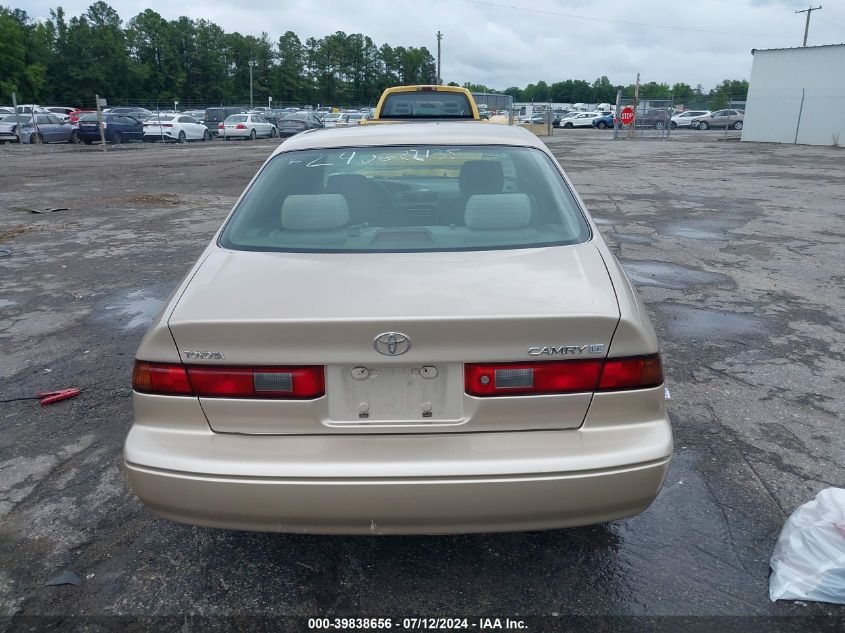 1999 Toyota Camry Le VIN: JT2BG28K4X0345220 Lot: 39838656