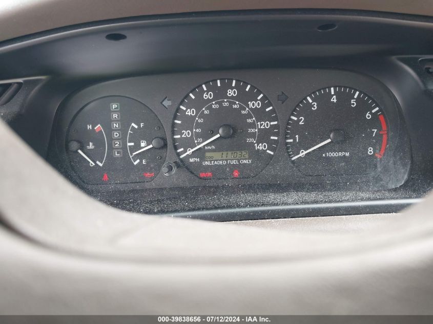 1999 Toyota Camry Le VIN: JT2BG28K4X0345220 Lot: 39838656