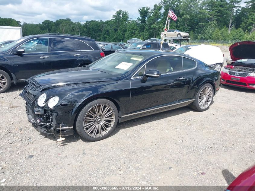 2010 Bentley Continental Gt Speed VIN: SCBCP7ZA0AC064555 Lot: 39838665