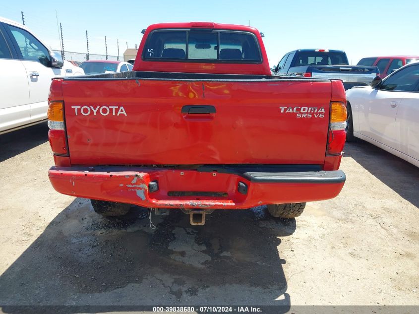 2002 Toyota Tacoma Base V6 VIN: 5TEWN72N72Z019189 Lot: 39838680